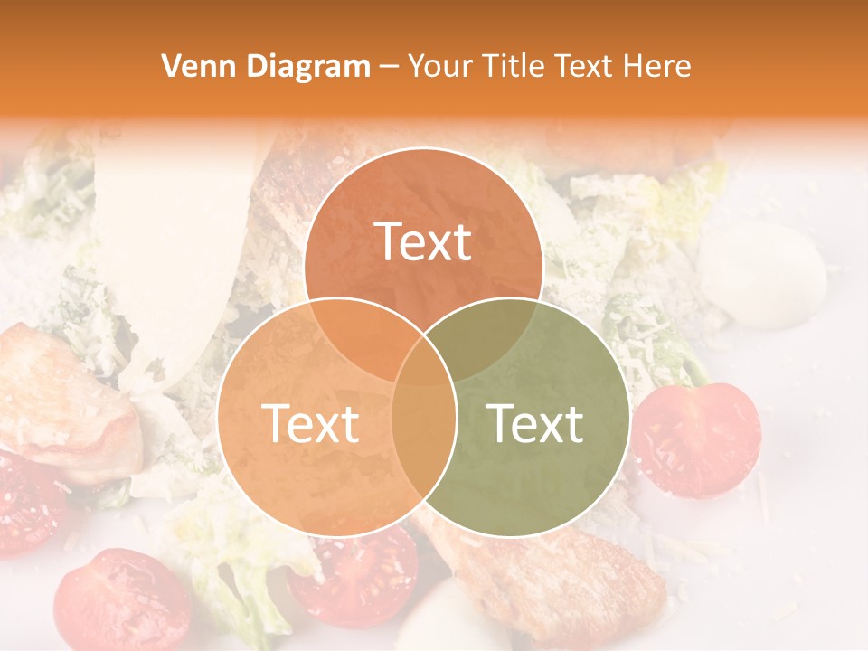 A White Plate Topped With Lots Of Food PowerPoint Template