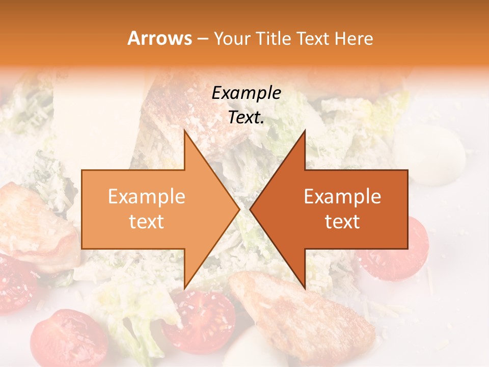 A White Plate Topped With Lots Of Food PowerPoint Template