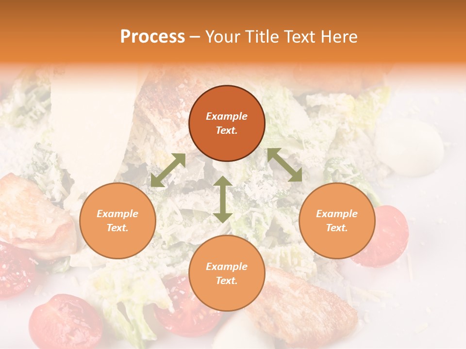 A White Plate Topped With Lots Of Food PowerPoint Template