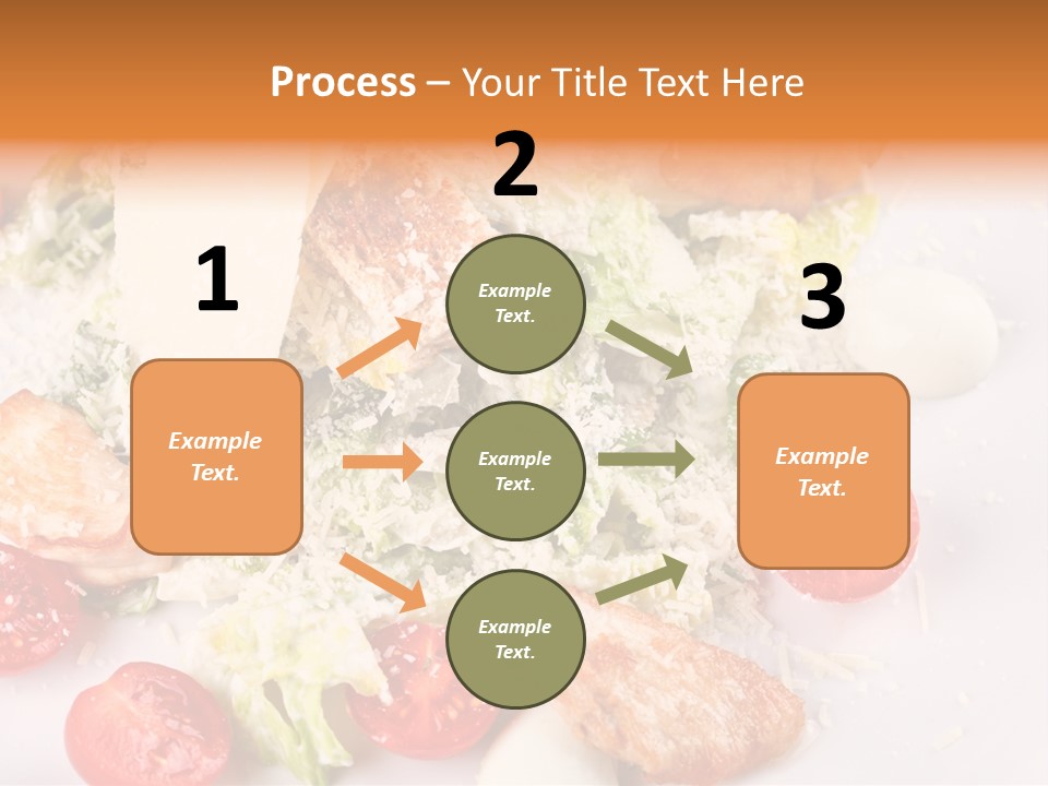 A White Plate Topped With Lots Of Food PowerPoint Template