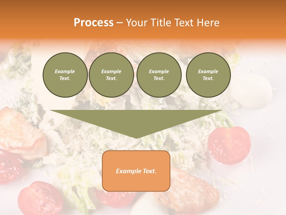 A White Plate Topped With Lots Of Food PowerPoint Template