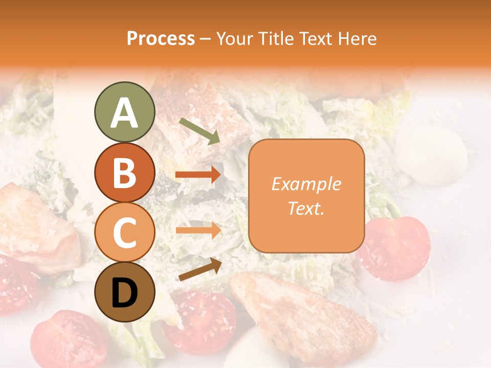 A White Plate Topped With Lots Of Food PowerPoint Template