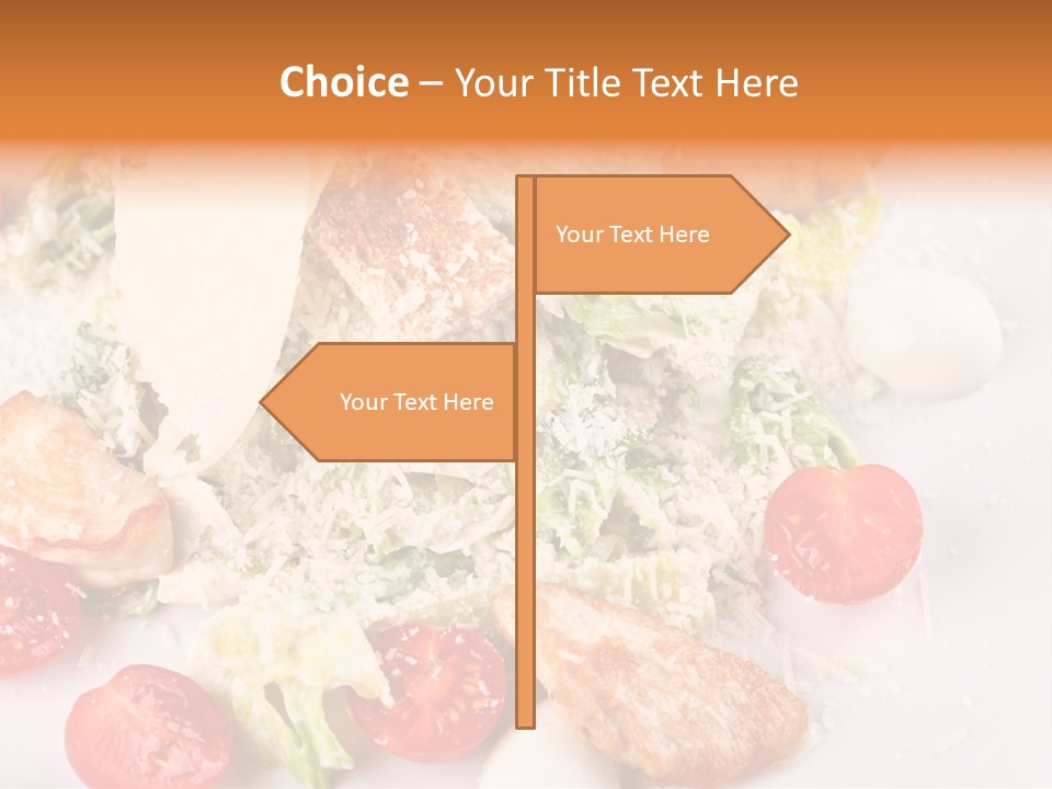 A White Plate Topped With Lots Of Food PowerPoint Template