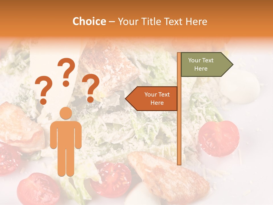 A White Plate Topped With Lots Of Food PowerPoint Template