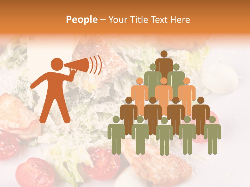 A White Plate Topped With Lots Of Food PowerPoint Template