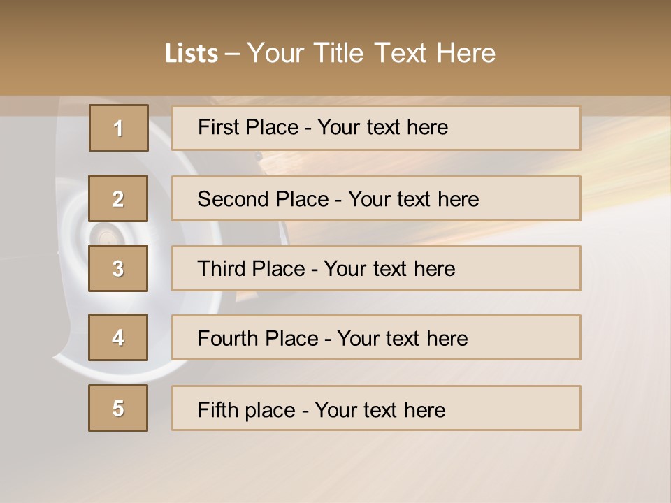 Rush Transportation Highway PowerPoint Template