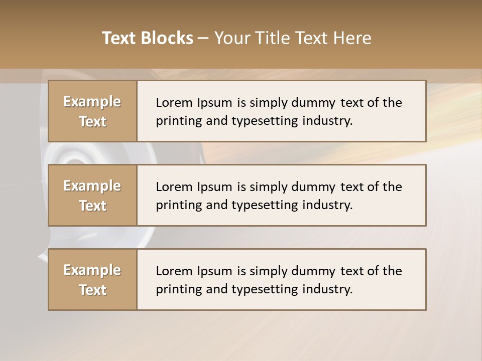 Rush Transportation Highway PowerPoint Template