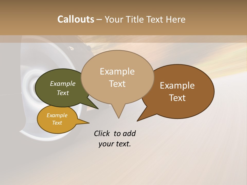 Rush Transportation Highway PowerPoint Template