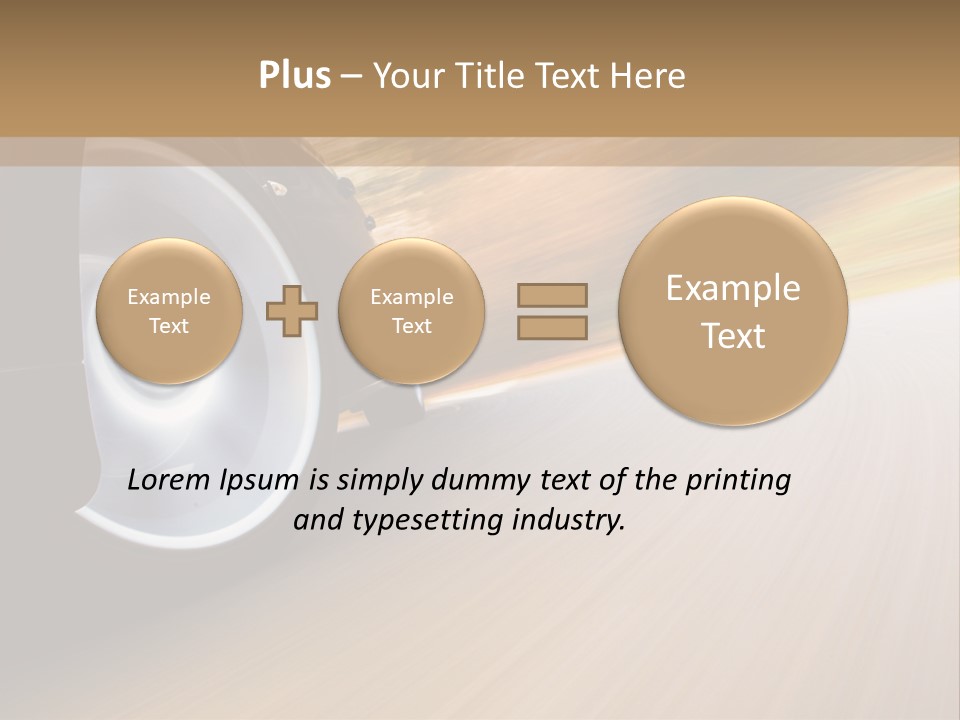 Rush Transportation Highway PowerPoint Template