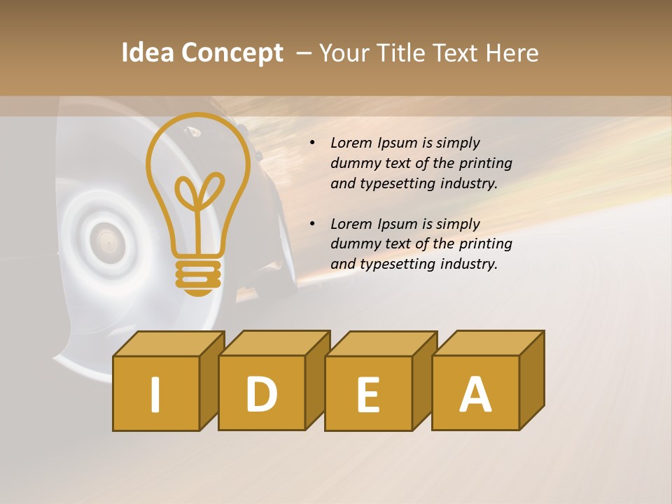 Rush Transportation Highway PowerPoint Template