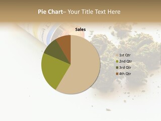 On White Thc Purple Kush PowerPoint Template