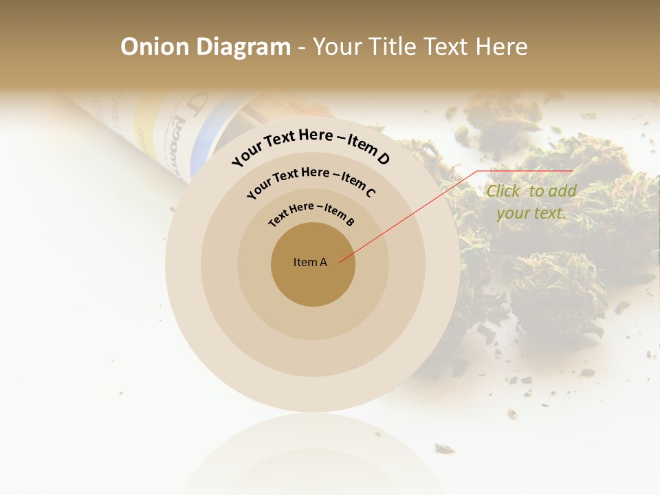 On White Thc Purple Kush PowerPoint Template