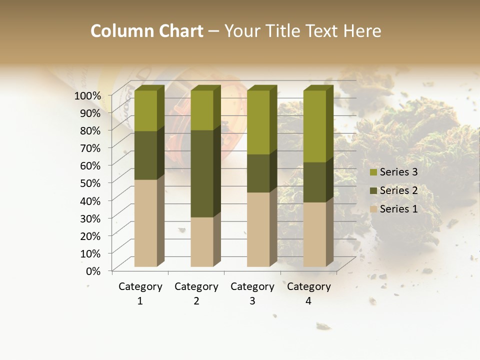 On White Thc Purple Kush PowerPoint Template