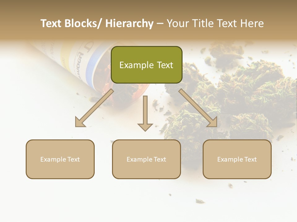 On White Thc Purple Kush PowerPoint Template