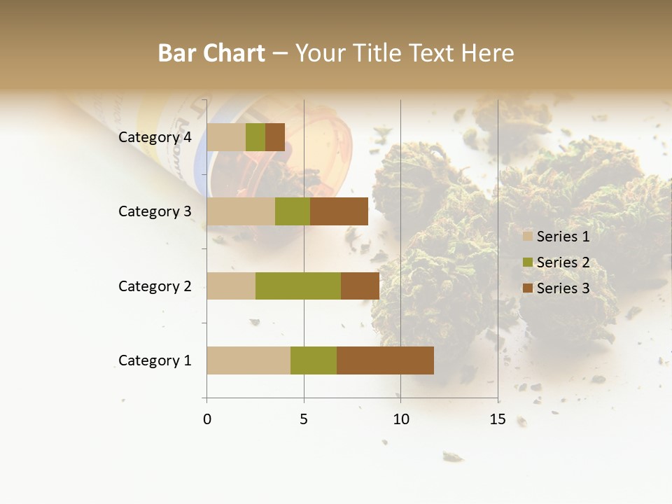 On White Thc Purple Kush PowerPoint Template