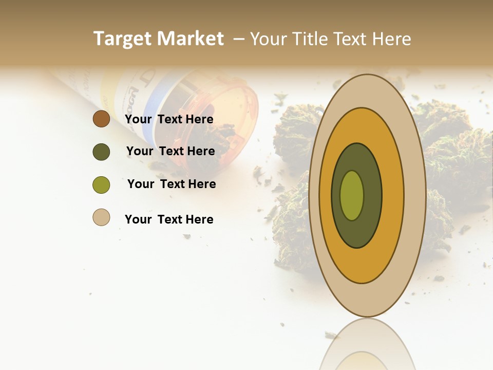 On White Thc Purple Kush PowerPoint Template