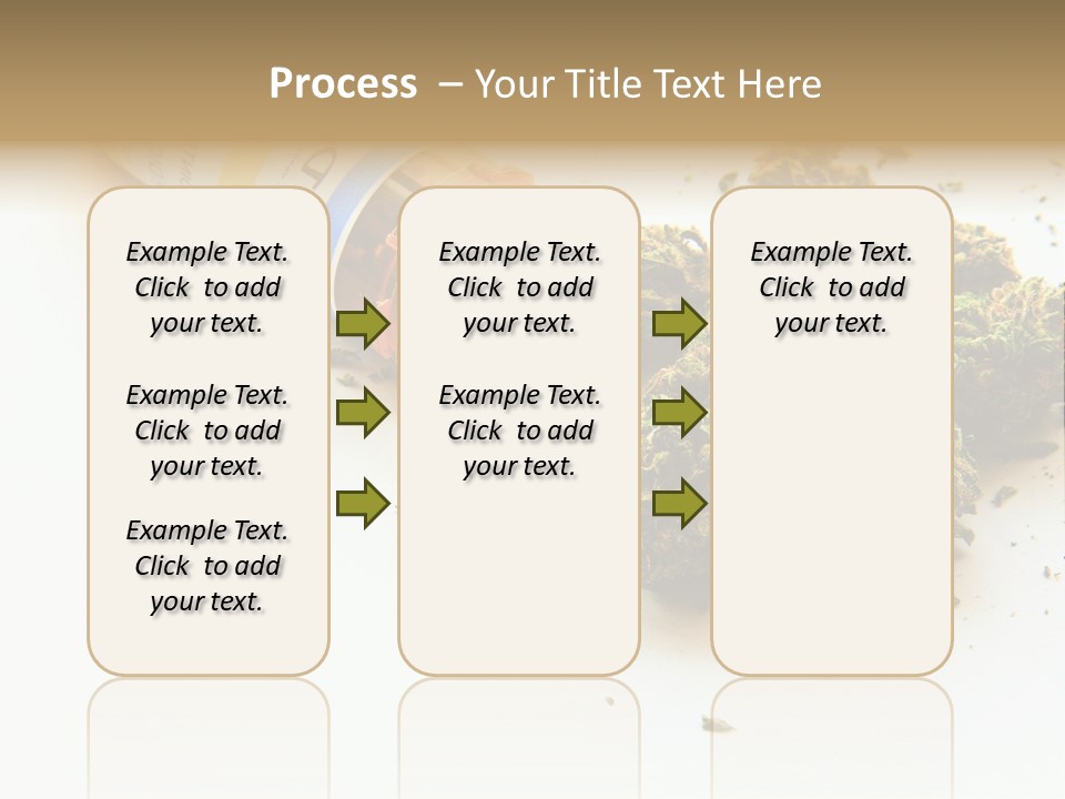 On White Thc Purple Kush PowerPoint Template
