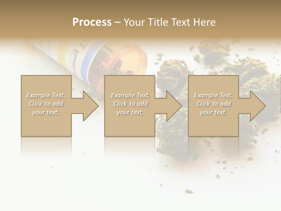 On White Thc Purple Kush PowerPoint Template