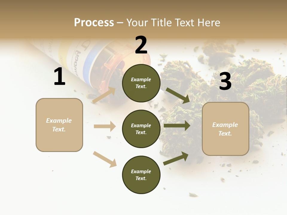 On White Thc Purple Kush PowerPoint Template