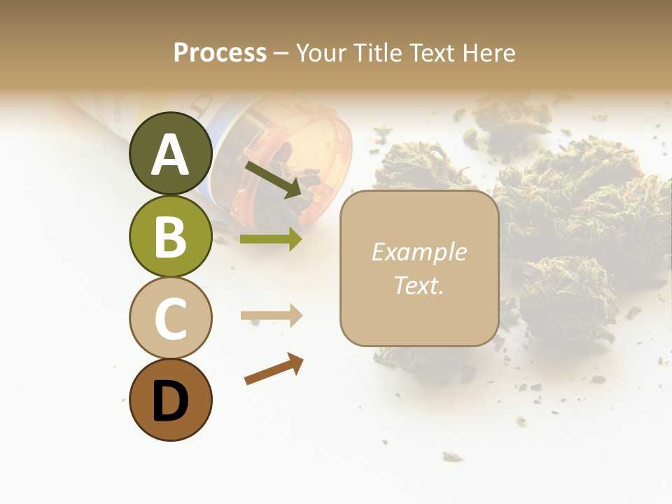 On White Thc Purple Kush PowerPoint Template