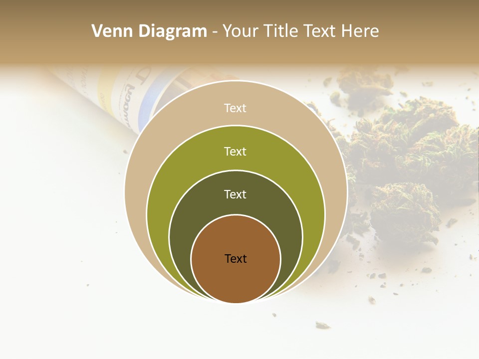 On White Thc Purple Kush PowerPoint Template