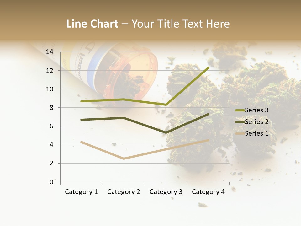 On White Thc Purple Kush PowerPoint Template