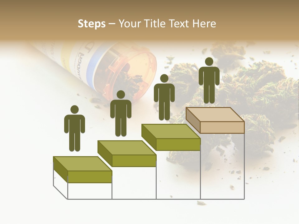 On White Thc Purple Kush PowerPoint Template