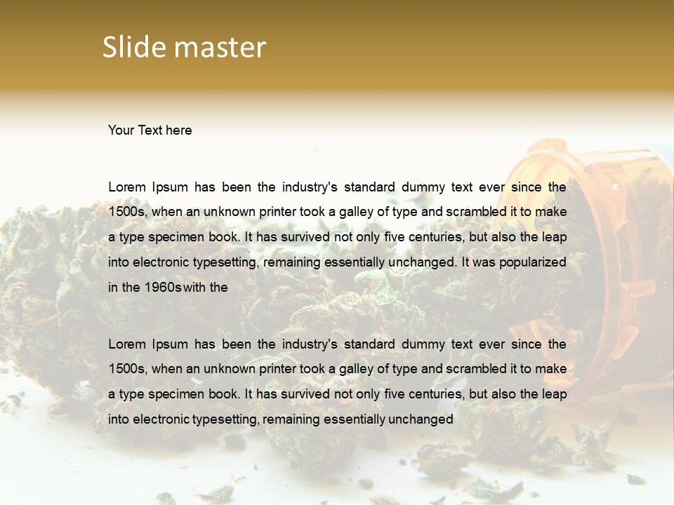 Stash Psychoactive Medicinal PowerPoint Template