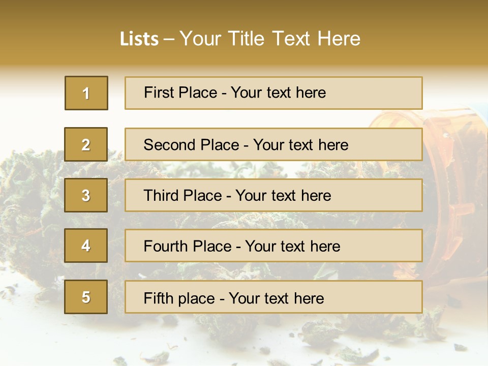 Stash Psychoactive Medicinal PowerPoint Template