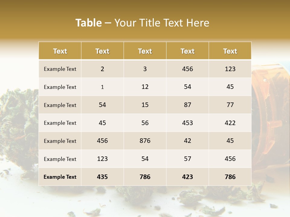 Stash Psychoactive Medicinal PowerPoint Template