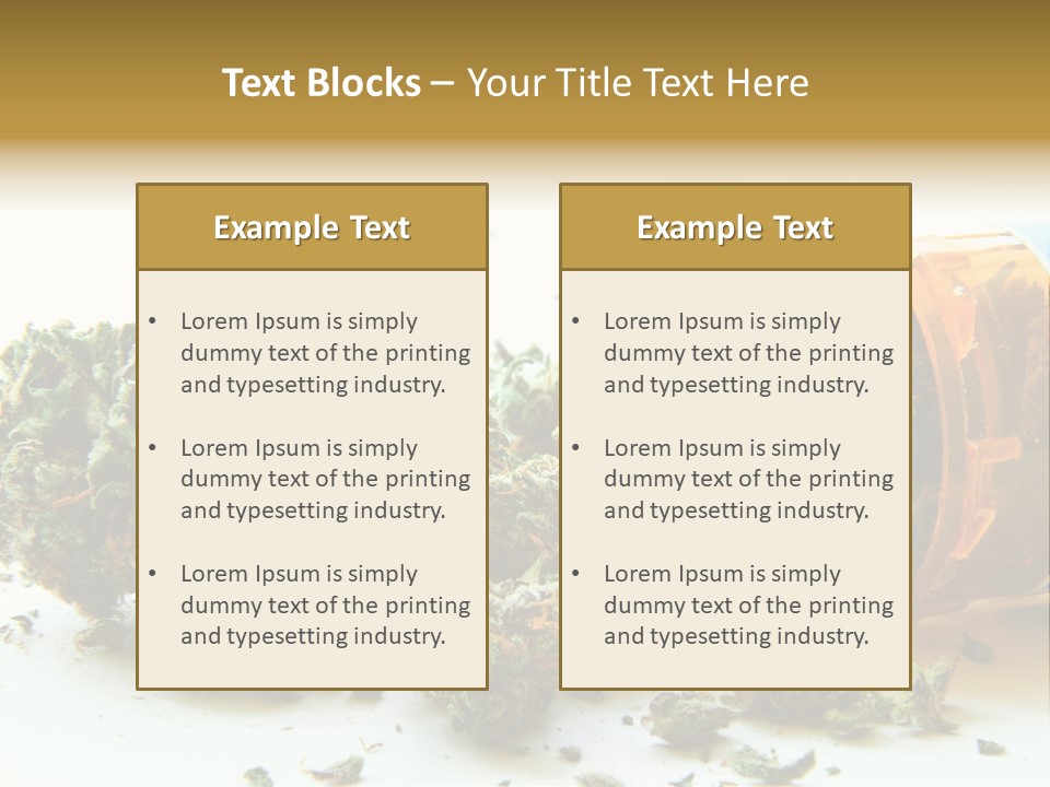 Stash Psychoactive Medicinal PowerPoint Template