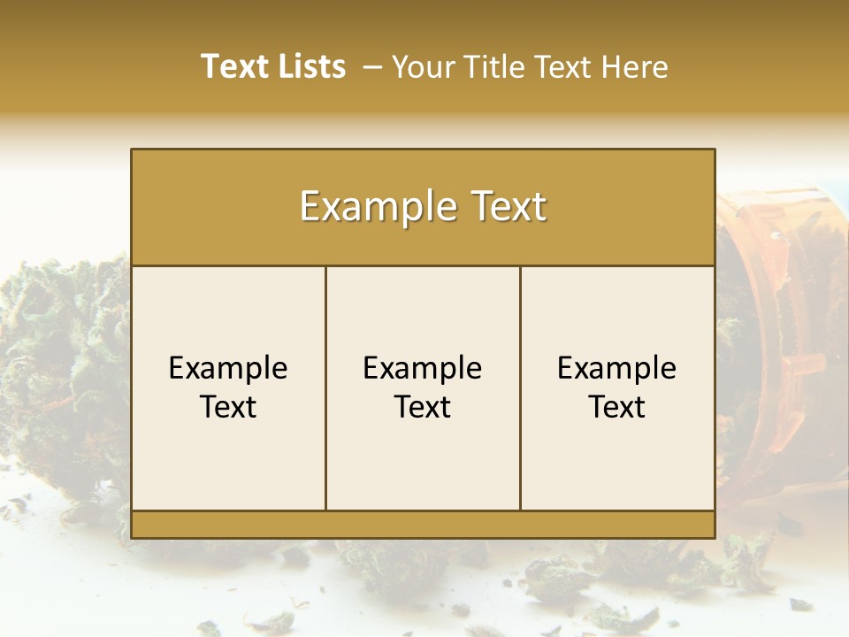 Stash Psychoactive Medicinal PowerPoint Template