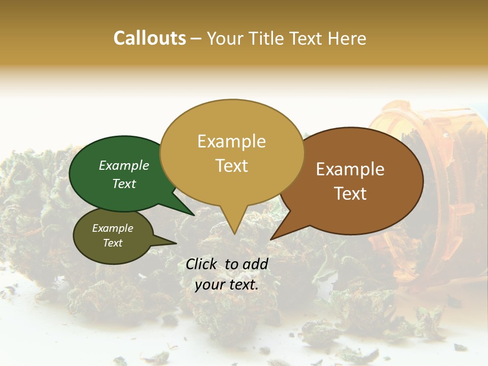 Stash Psychoactive Medicinal PowerPoint Template