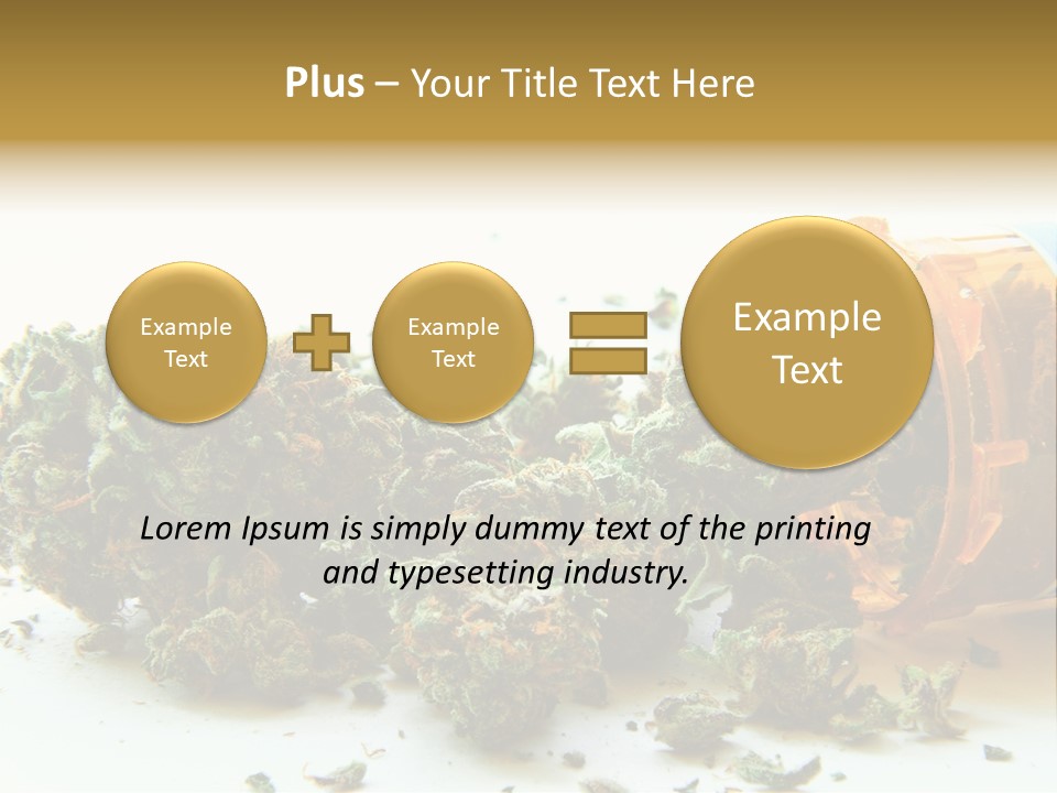 Stash Psychoactive Medicinal PowerPoint Template