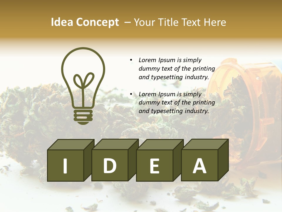 Stash Psychoactive Medicinal PowerPoint Template