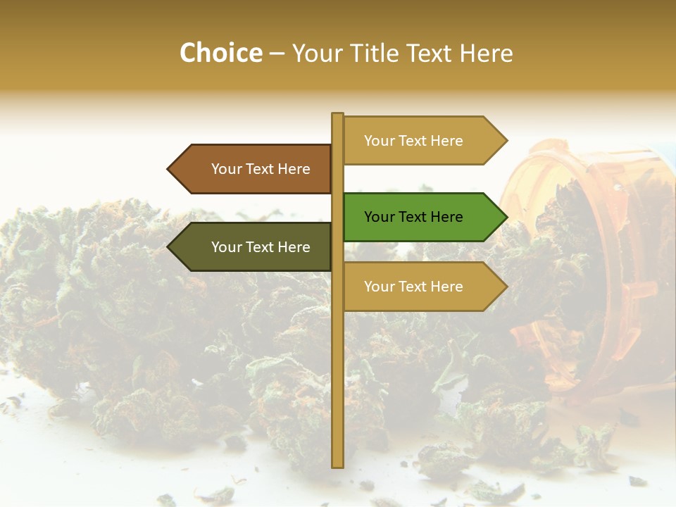 Stash Psychoactive Medicinal PowerPoint Template