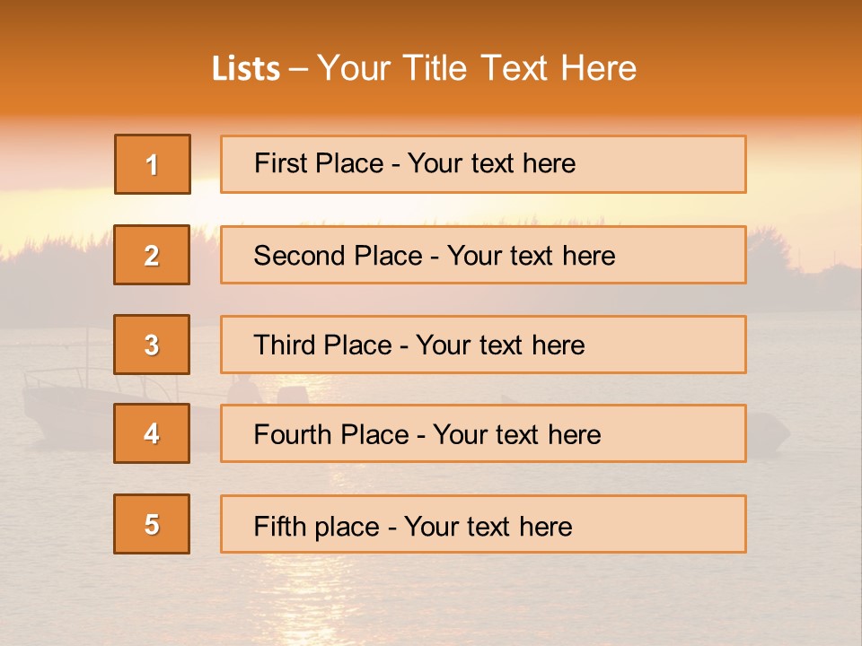 Exotic Shore Atlantic PowerPoint Template