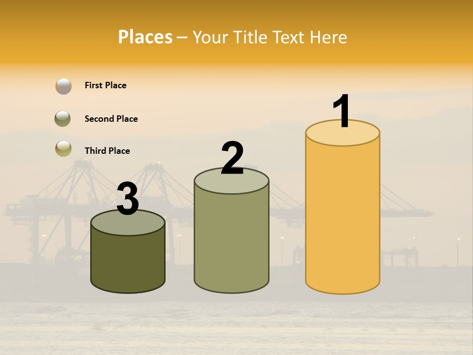 Republic Orange Shipping PowerPoint Template