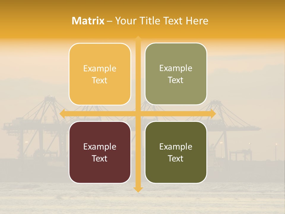 Republic Orange Shipping PowerPoint Template