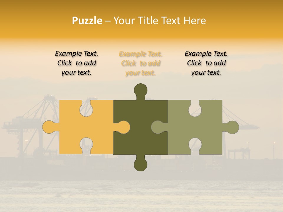 Republic Orange Shipping PowerPoint Template