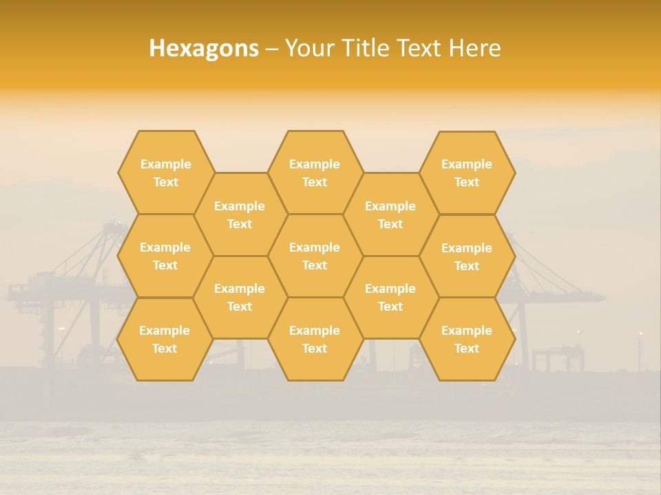 Republic Orange Shipping PowerPoint Template