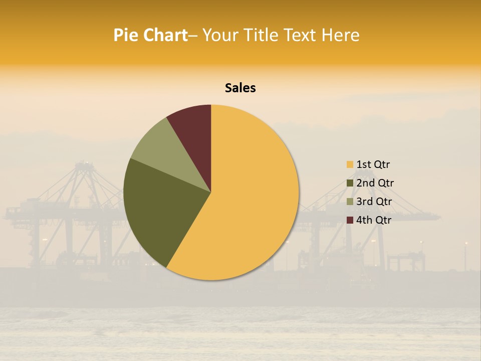 Republic Orange Shipping PowerPoint Template