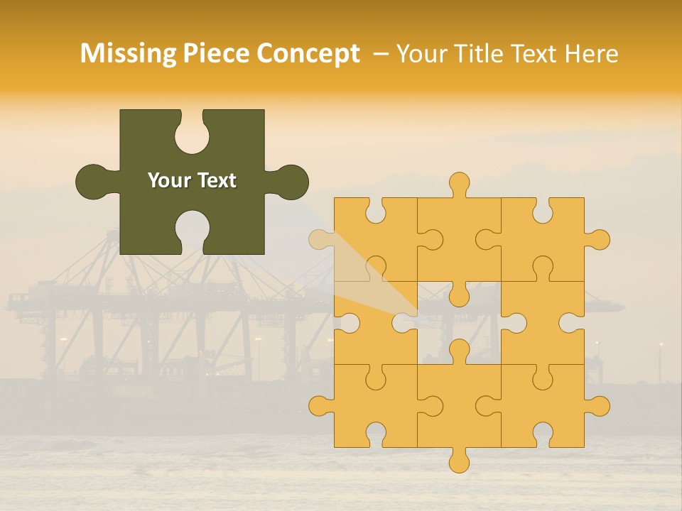 Republic Orange Shipping PowerPoint Template