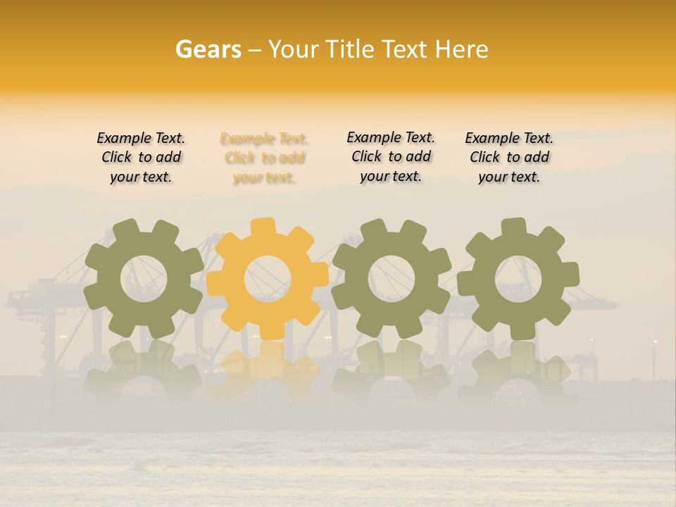 Republic Orange Shipping PowerPoint Template