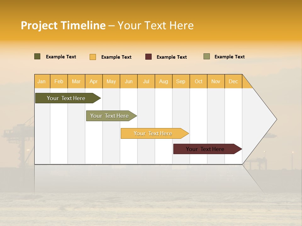 Republic Orange Shipping PowerPoint Template