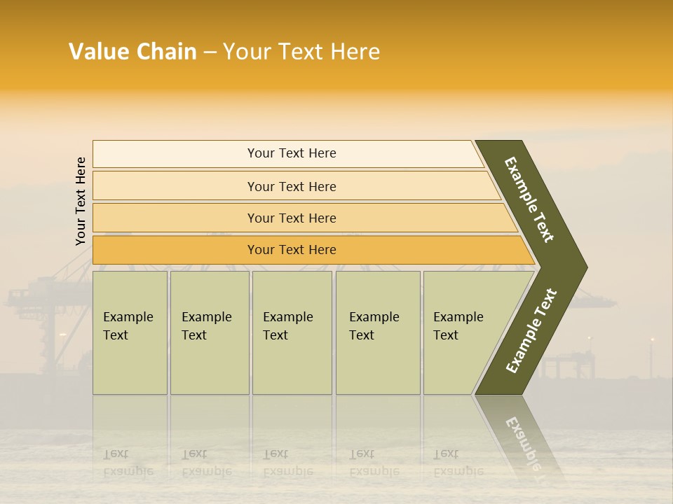 Republic Orange Shipping PowerPoint Template