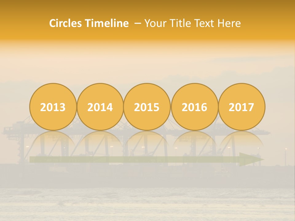 Republic Orange Shipping PowerPoint Template