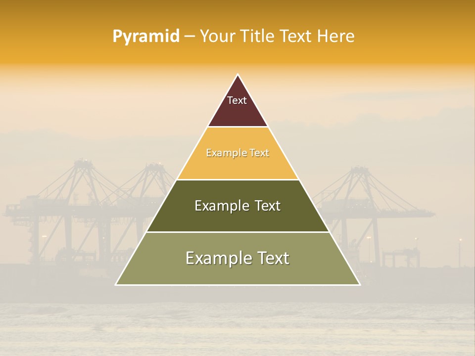 Republic Orange Shipping PowerPoint Template