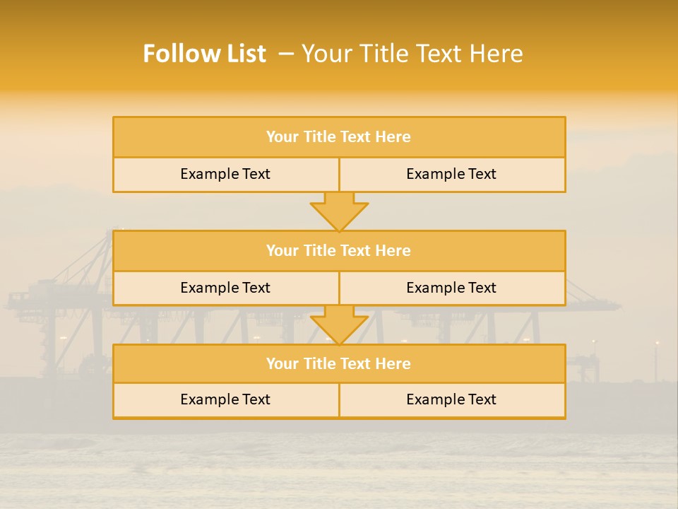 Republic Orange Shipping PowerPoint Template
