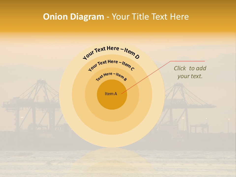 Republic Orange Shipping PowerPoint Template